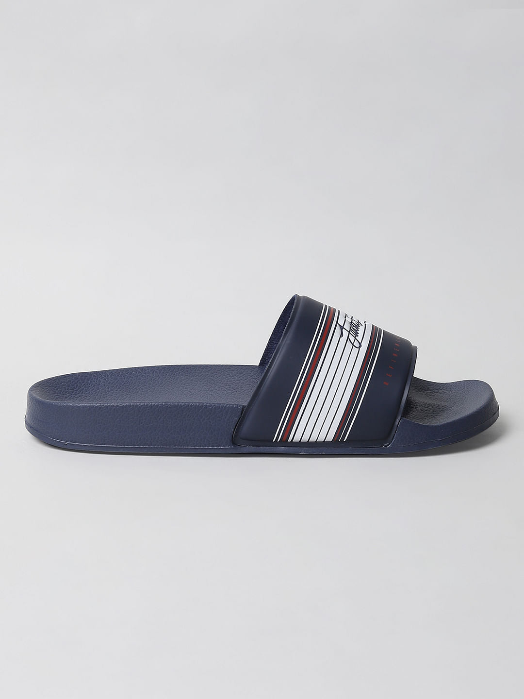 Blue Logo Print Sliders - 6