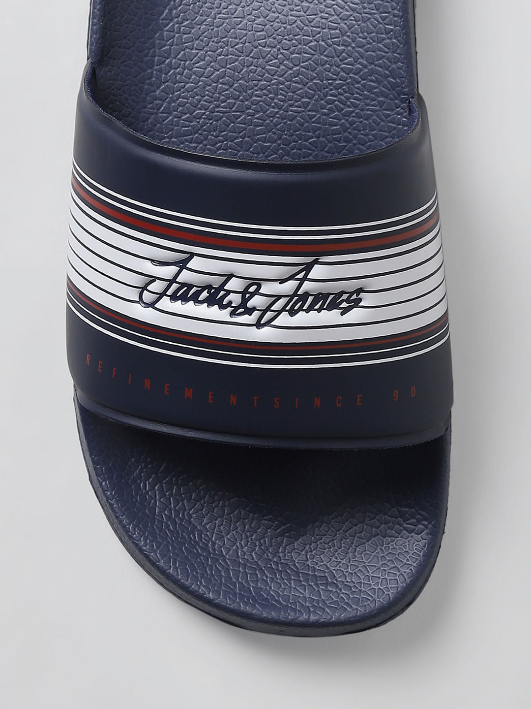 Blue Logo Print Sliders