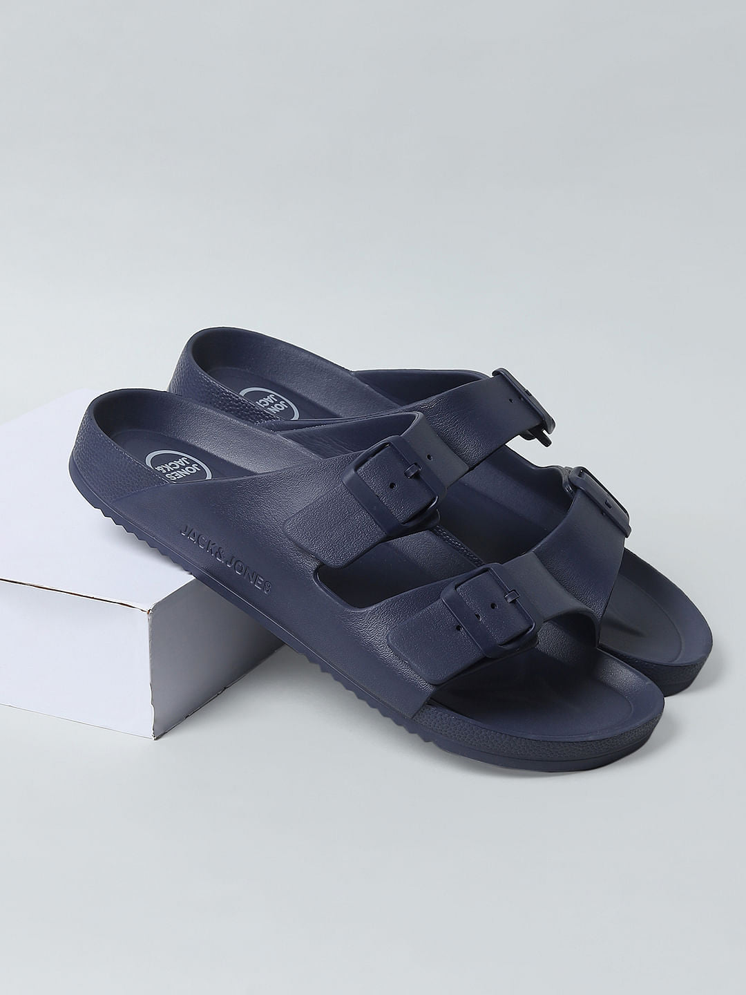 Navy Blue Sandals - 6