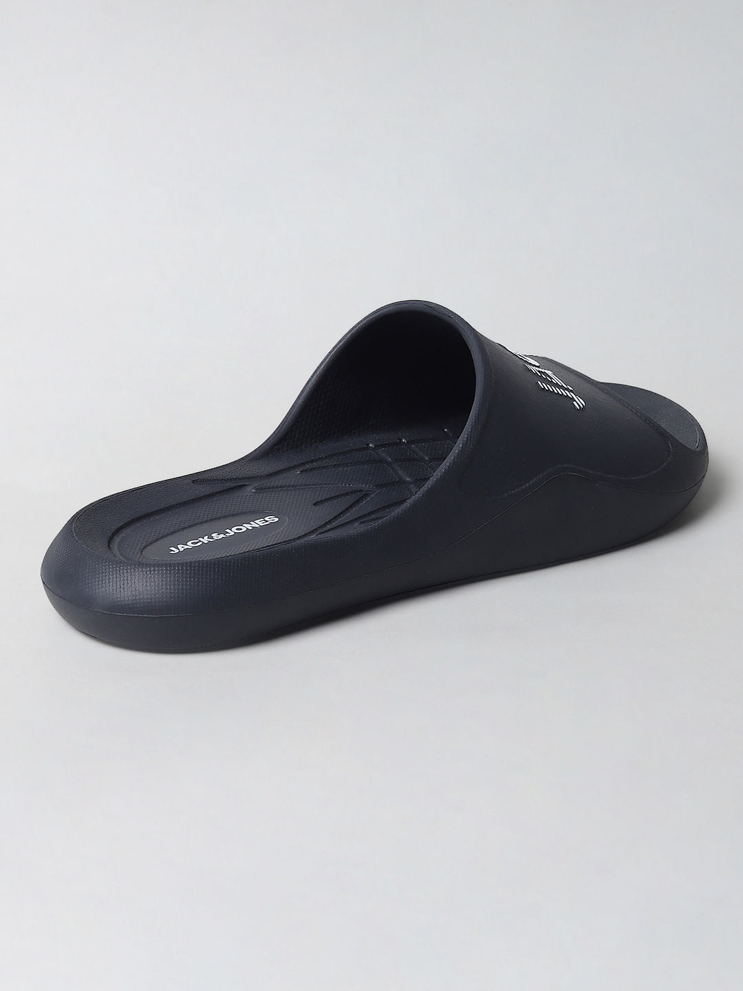 Black Logo Print Sliders