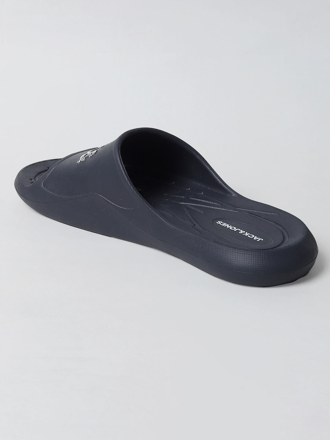 Black Logo Print Sliders