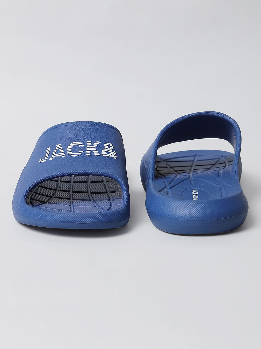 Blue Logo Print Sliders