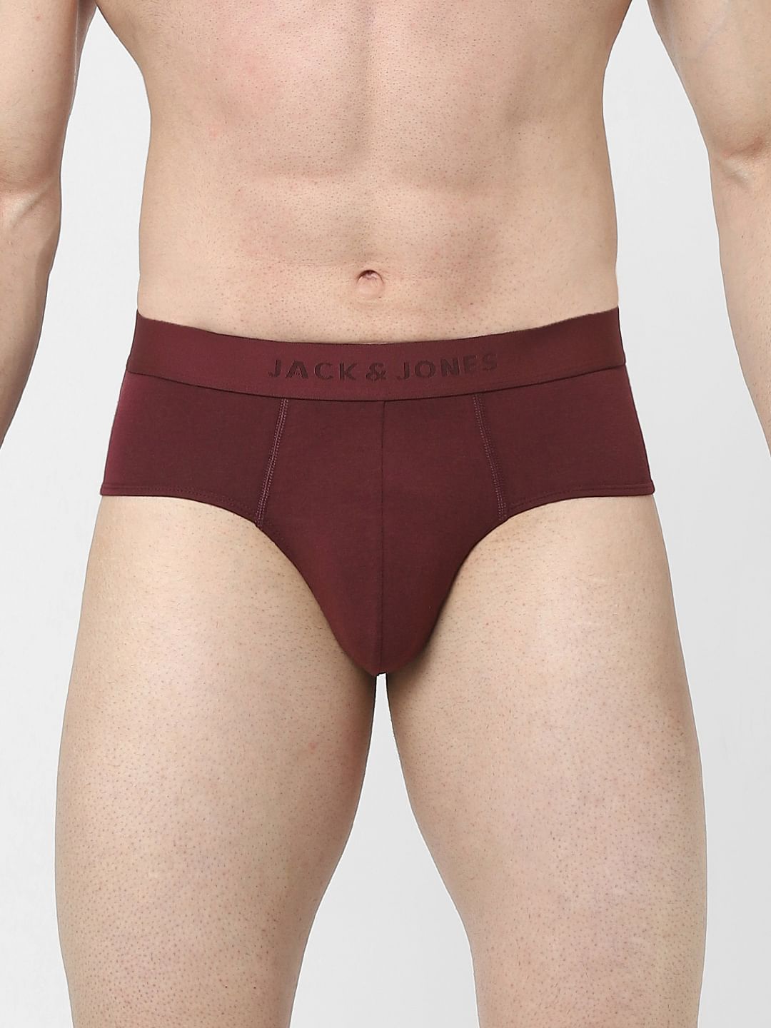 Red Cotton Briefs - S