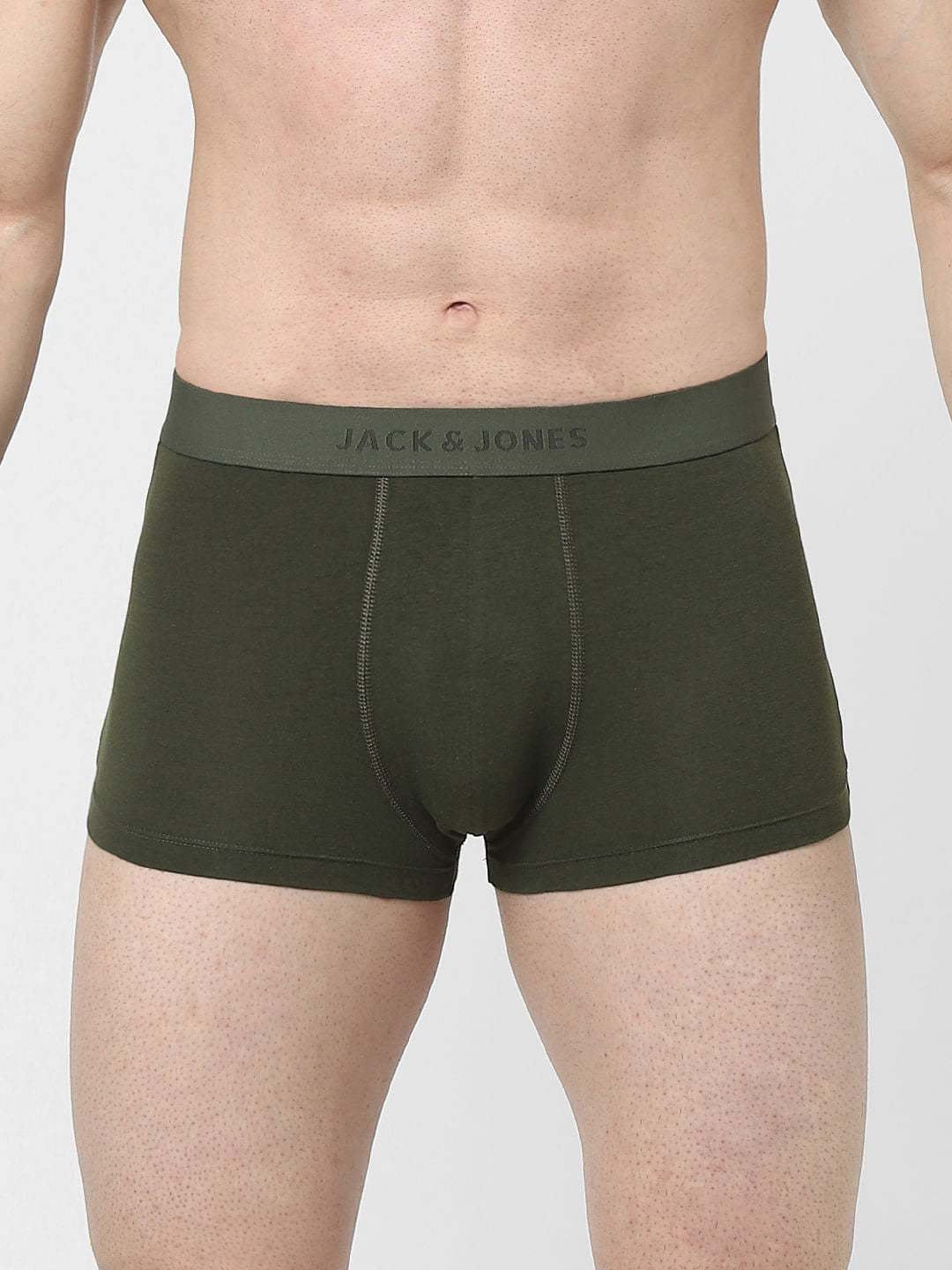 Green Cotton Trunks - S