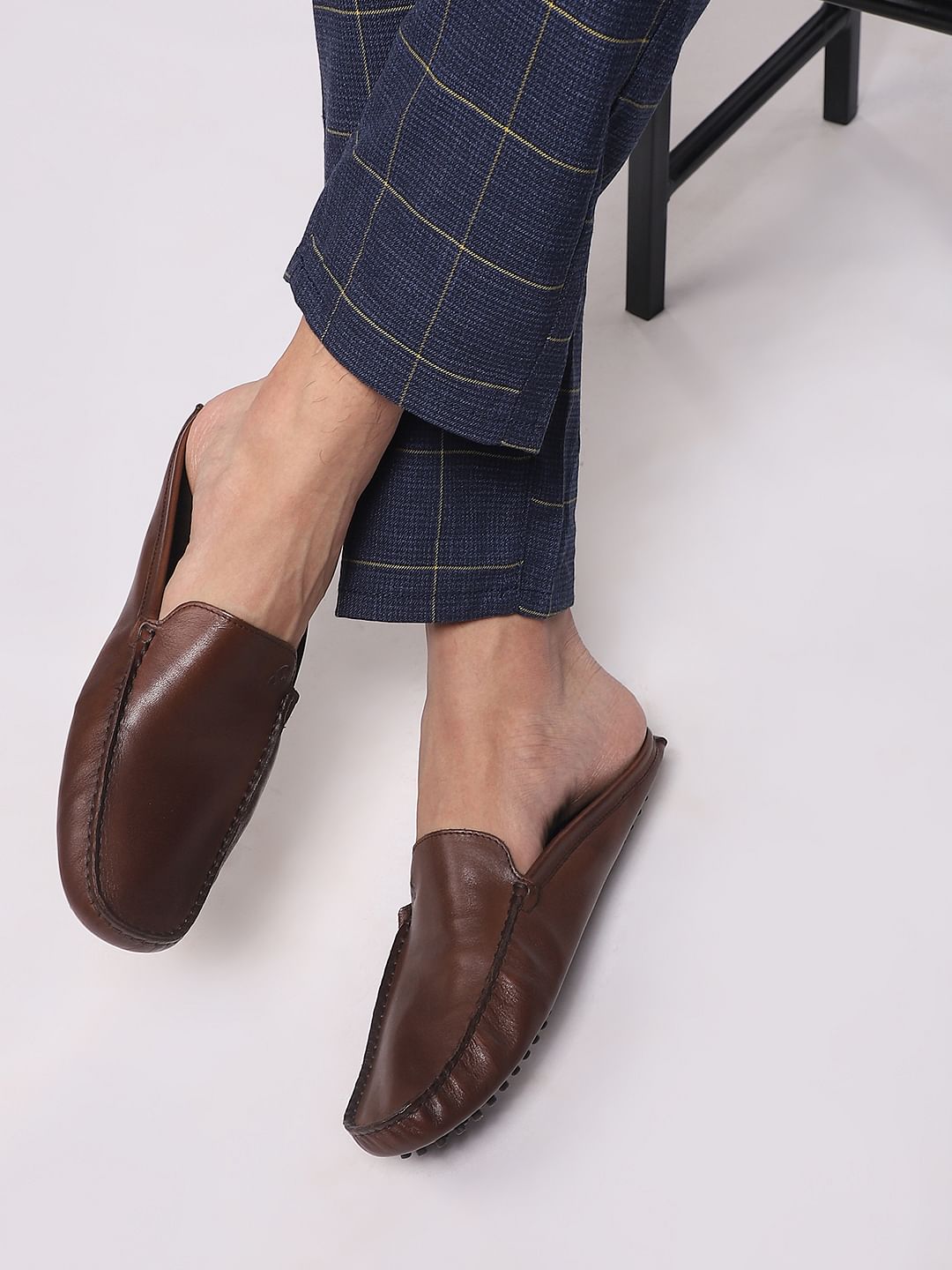 Brown Leather Loafers - 6