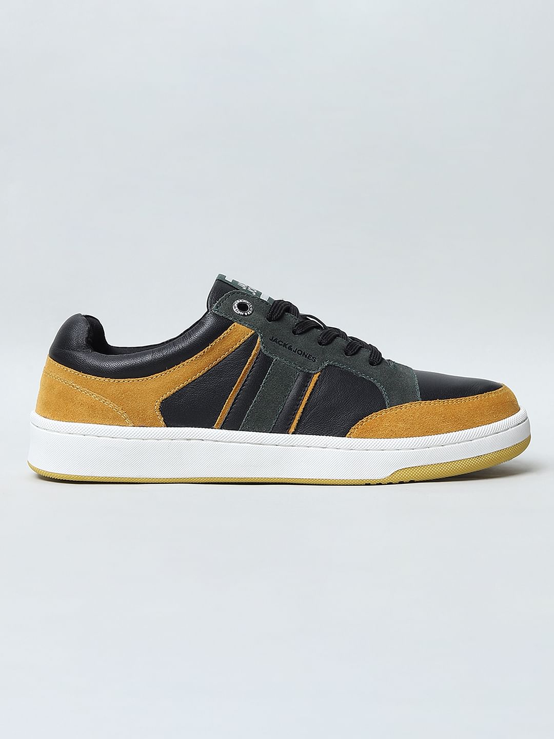 Brown Colourblocked Sneakers