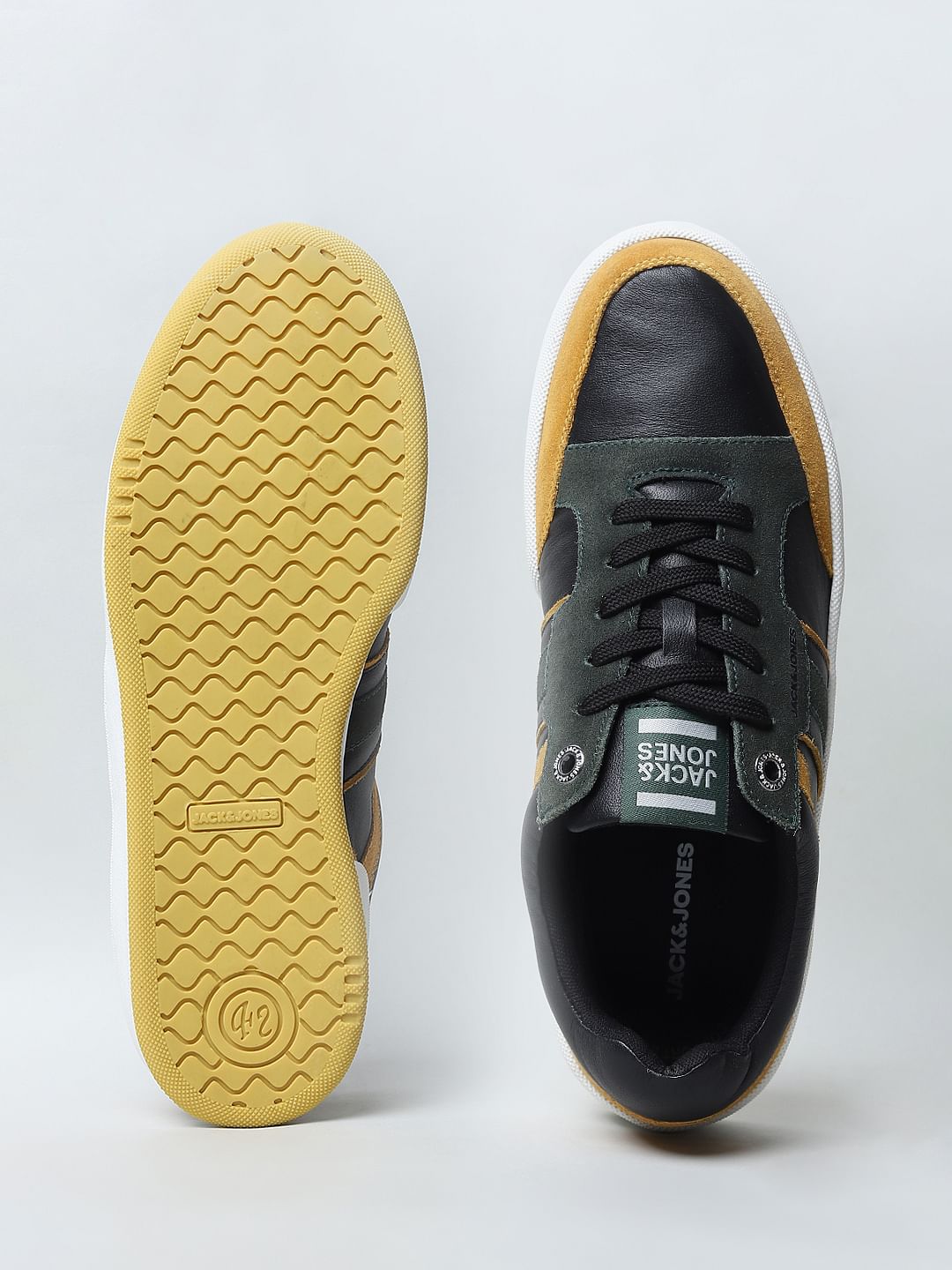 Brown Colourblocked Sneakers