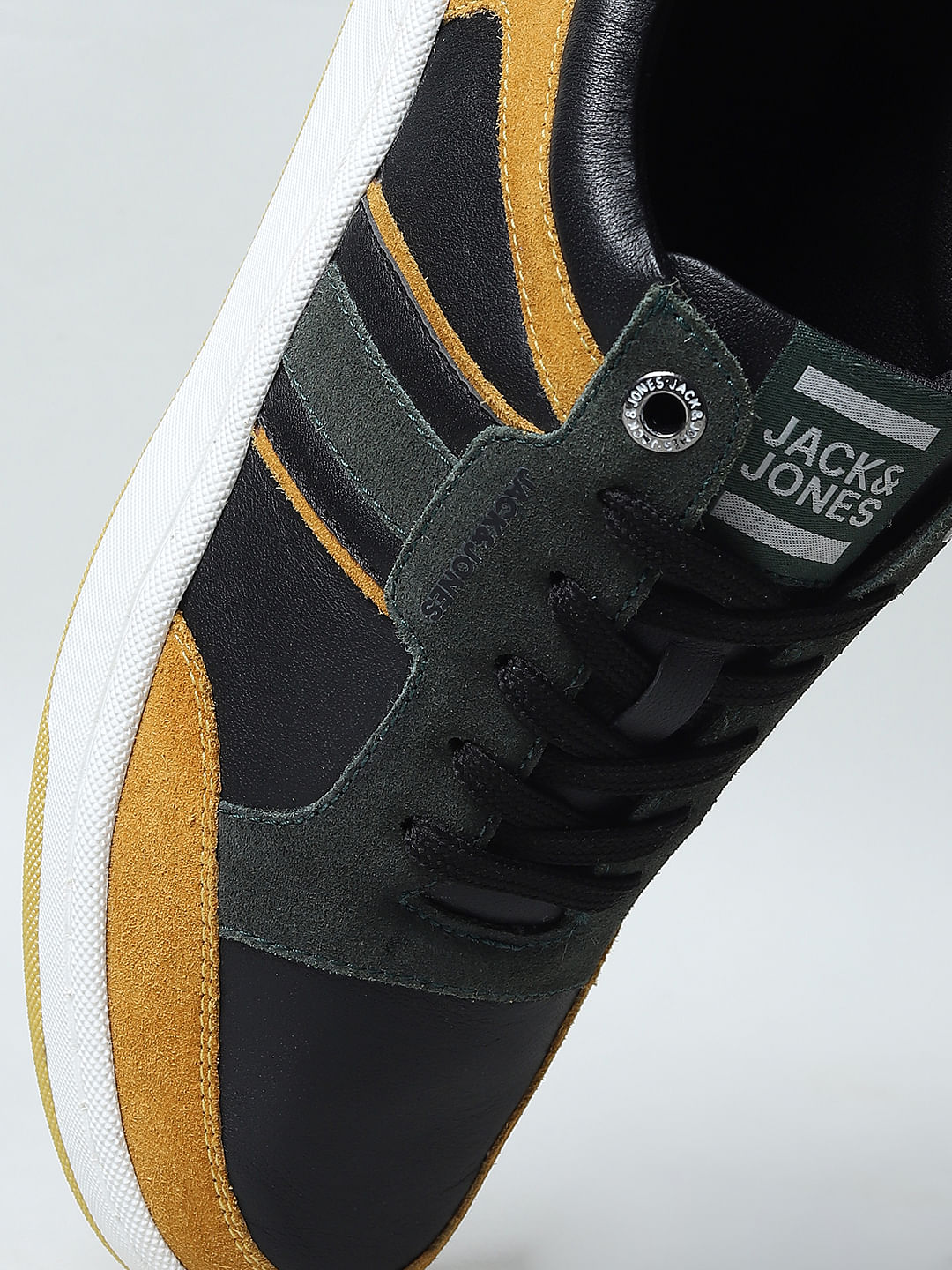 Brown Colourblocked Sneakers