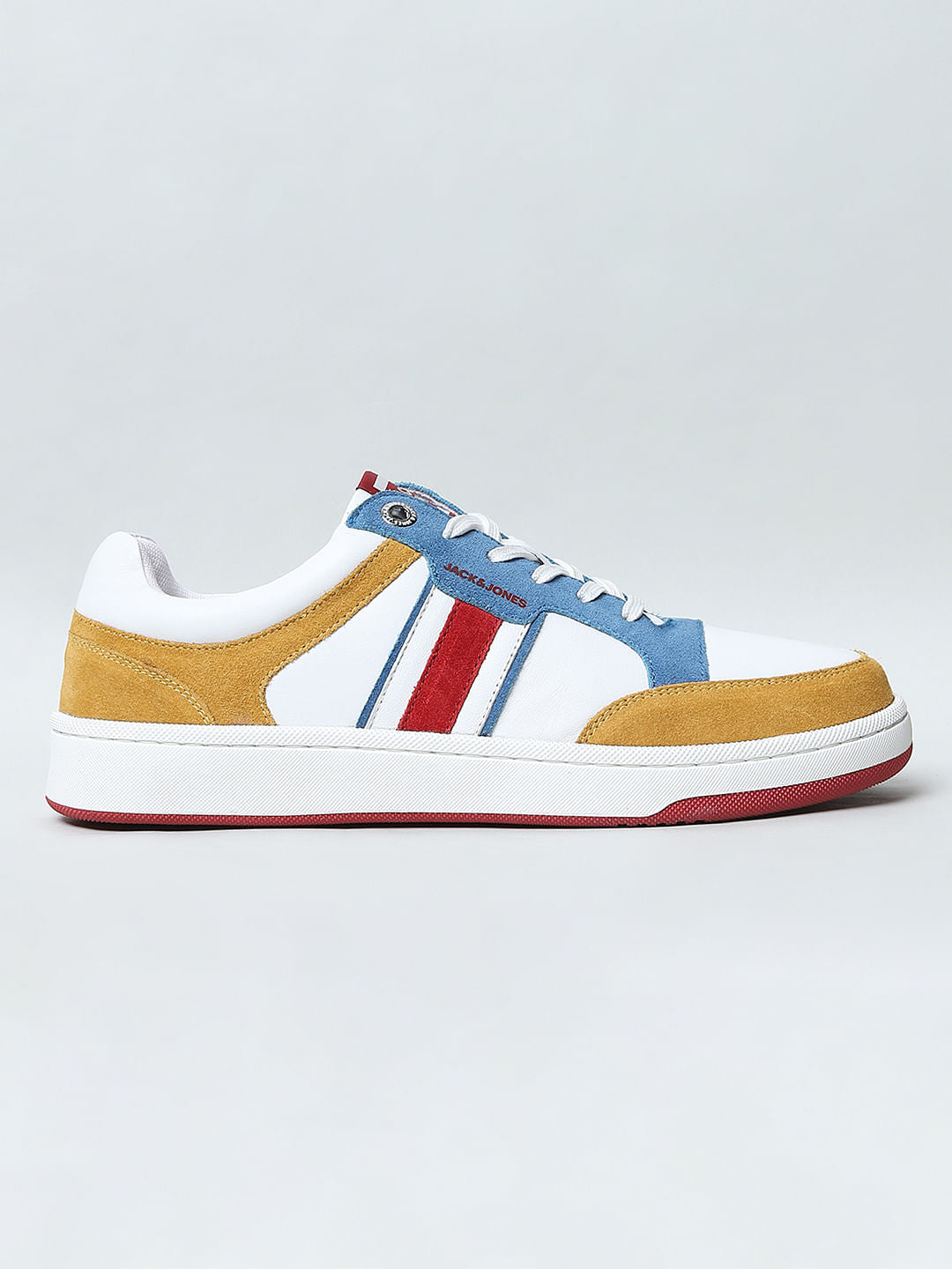 Yellow Colourblocked Sneakers