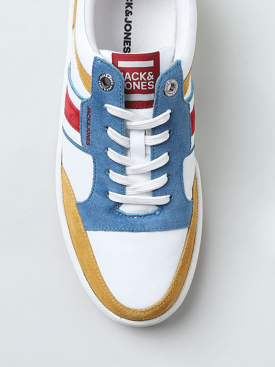 Yellow Colourblocked Sneakers