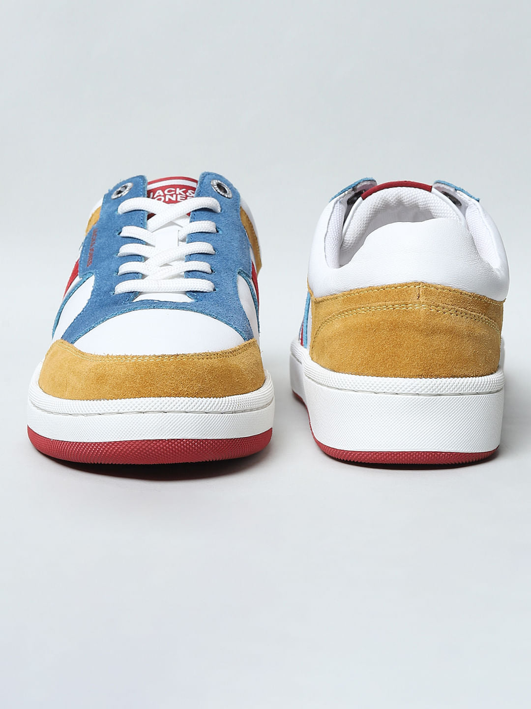 Yellow Colourblocked Sneakers