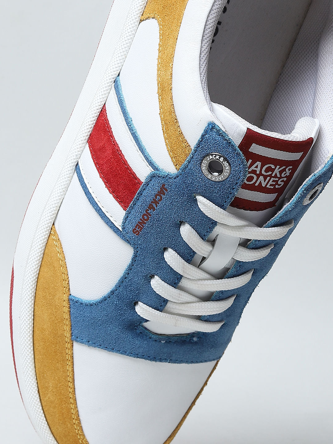 Yellow Colourblocked Sneakers