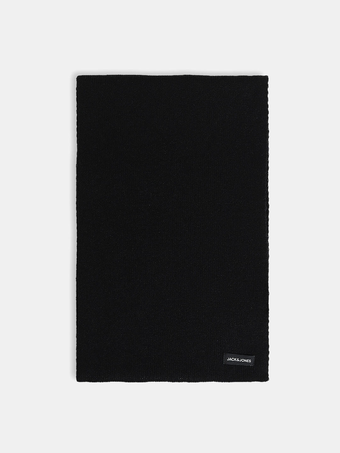 Black Knitted Scarf - ONE