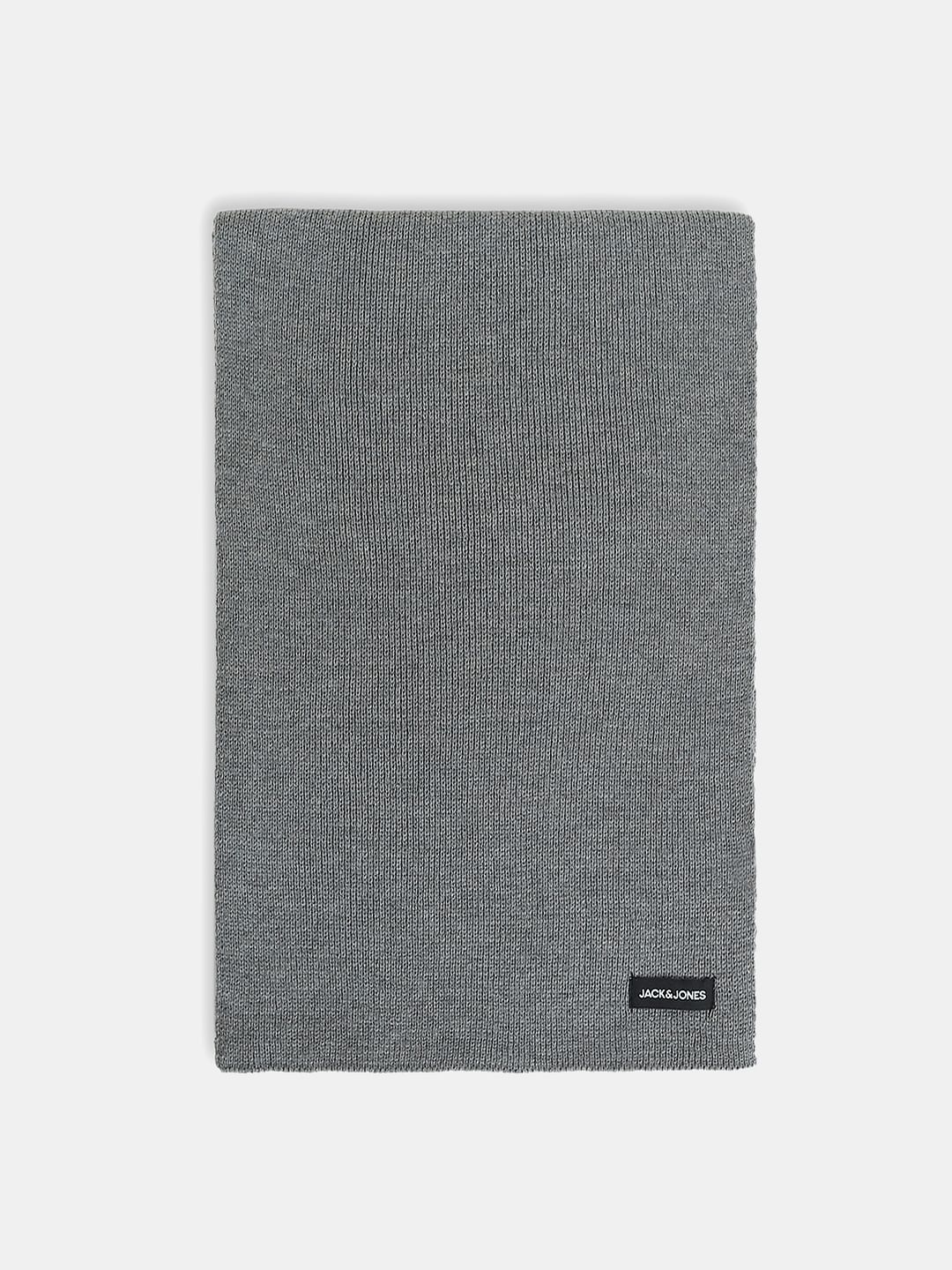 Grey Knitted Scarf - ONE