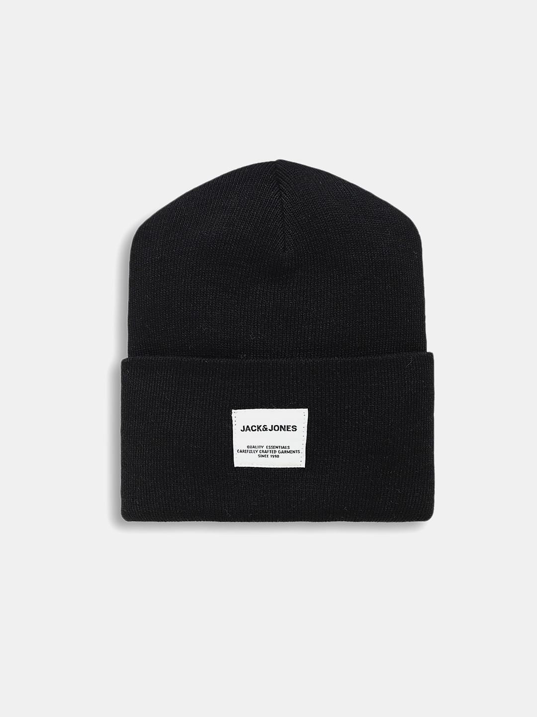 Black Knit Beanie - ONE