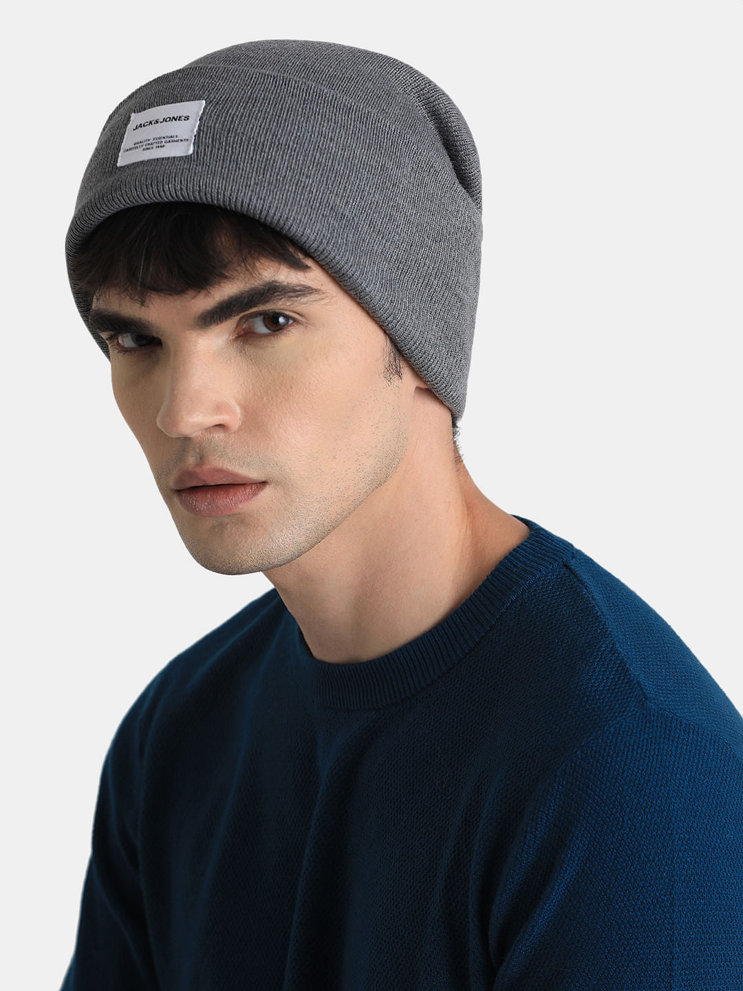 Light Grey Knit Beanie