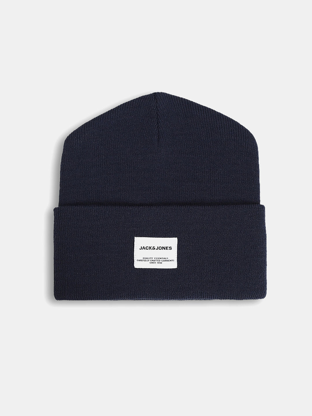 Navy Blue Knit Beanie - ONE