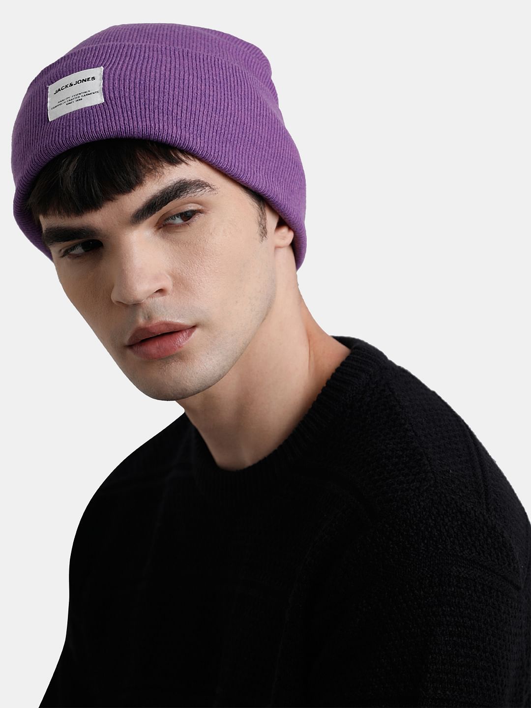 Purple Knit Beanie
