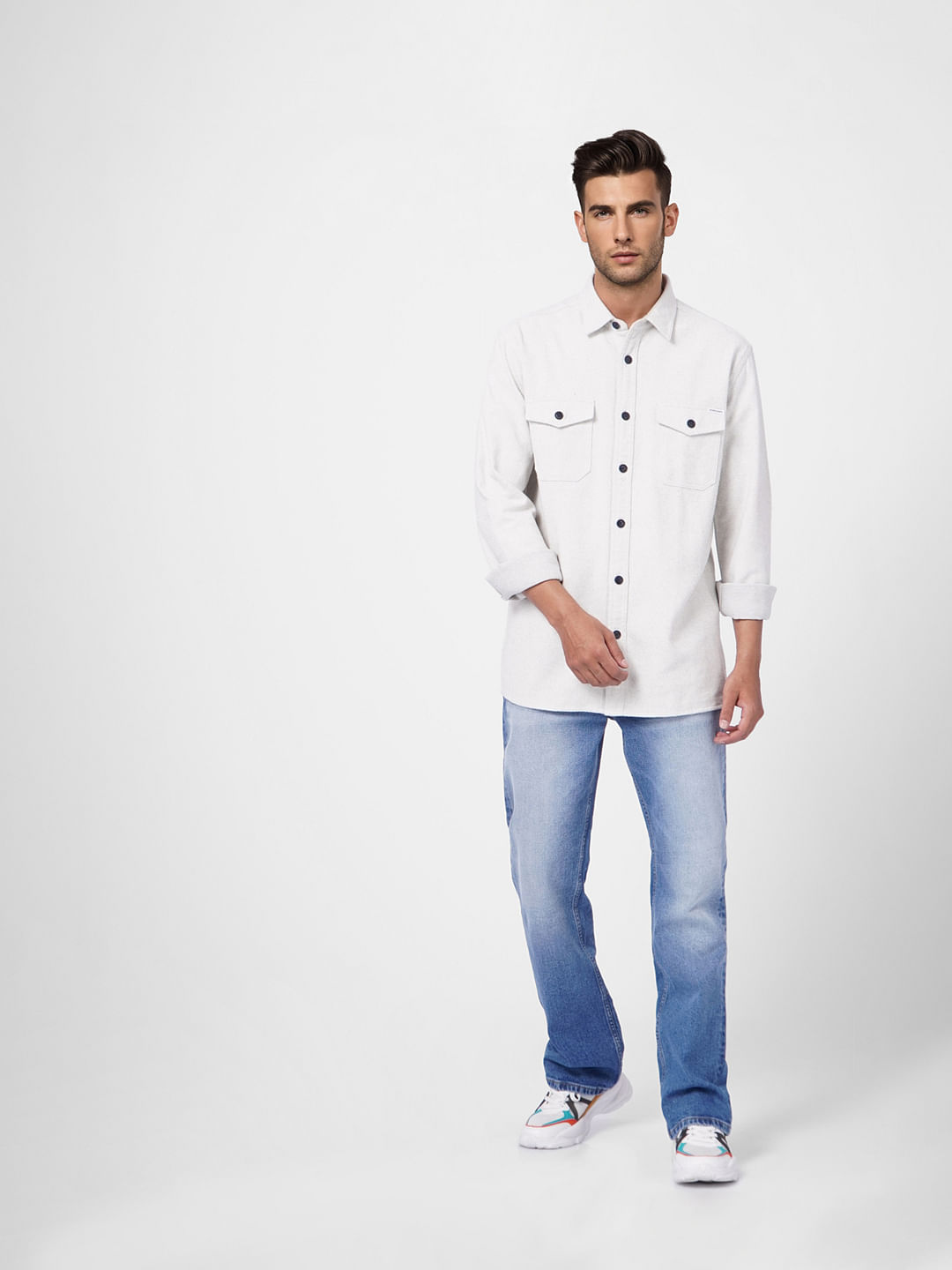 Grey Full Sleeves Shirt