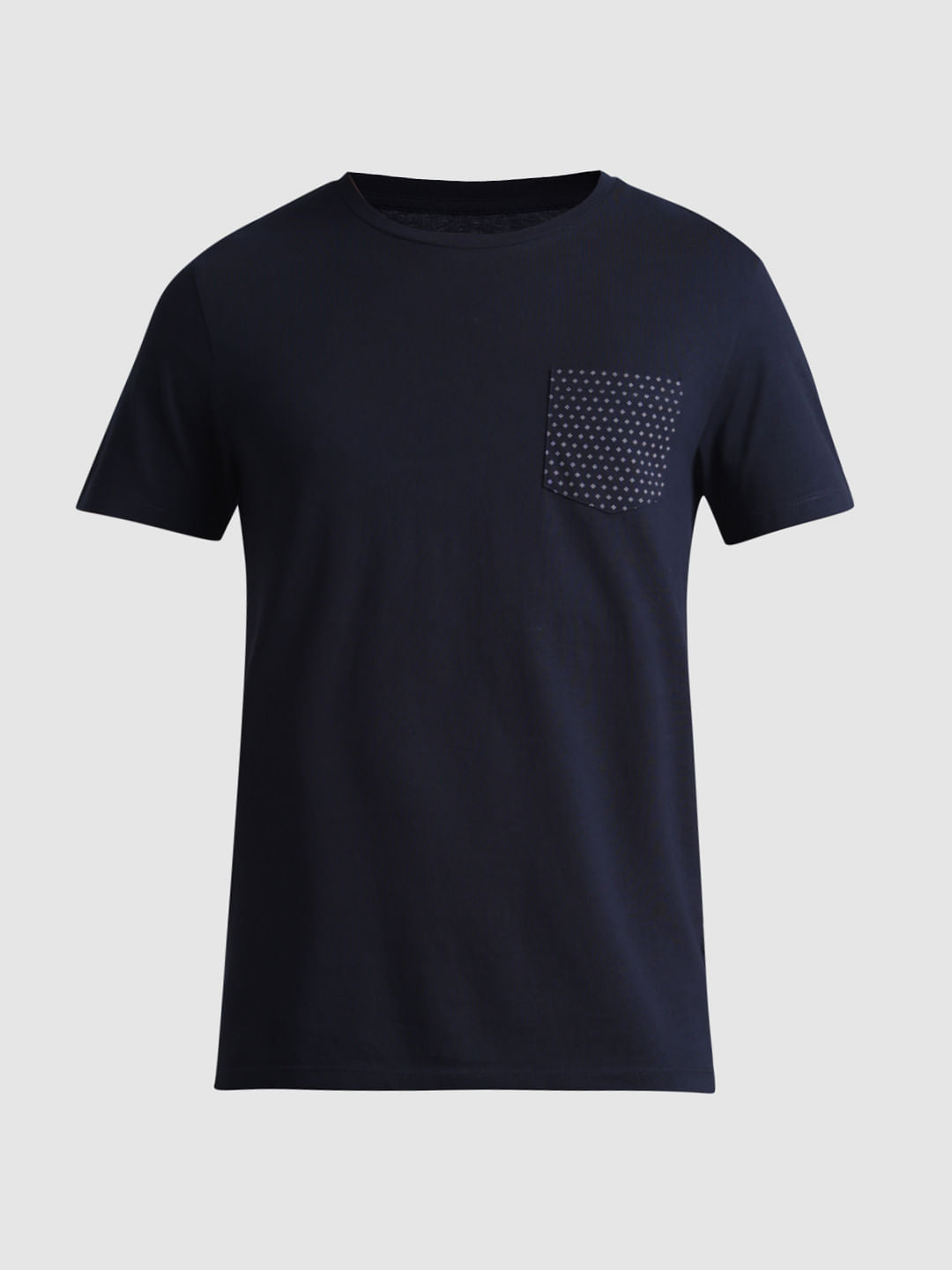 Navy Blue Chest Pocket T-shirt