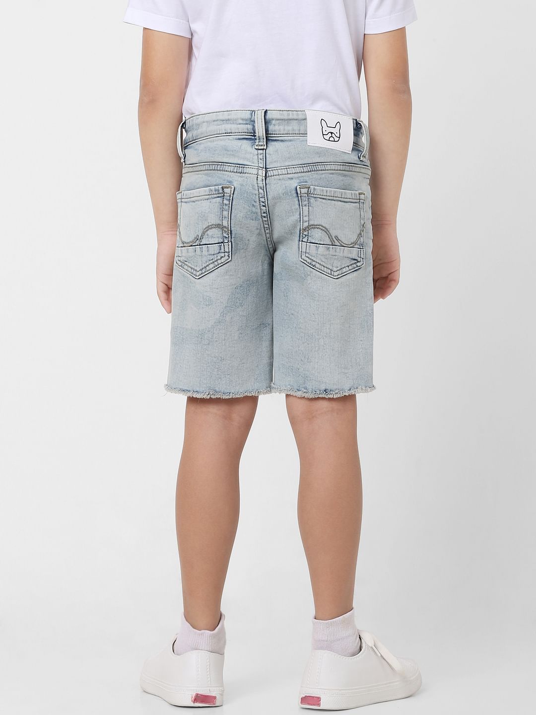 Boys Light Blue Denim Shorts