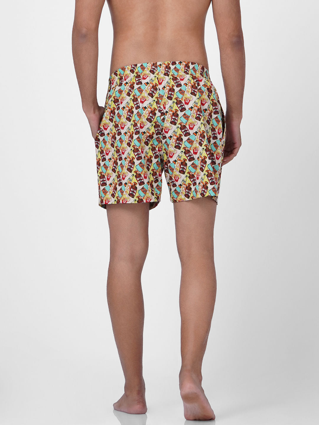 Multi-coloured Rum Graphic Printed Boxers