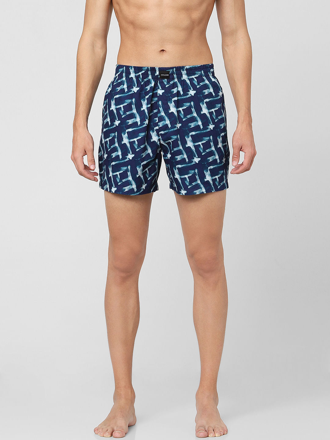Blue Printed Boxers