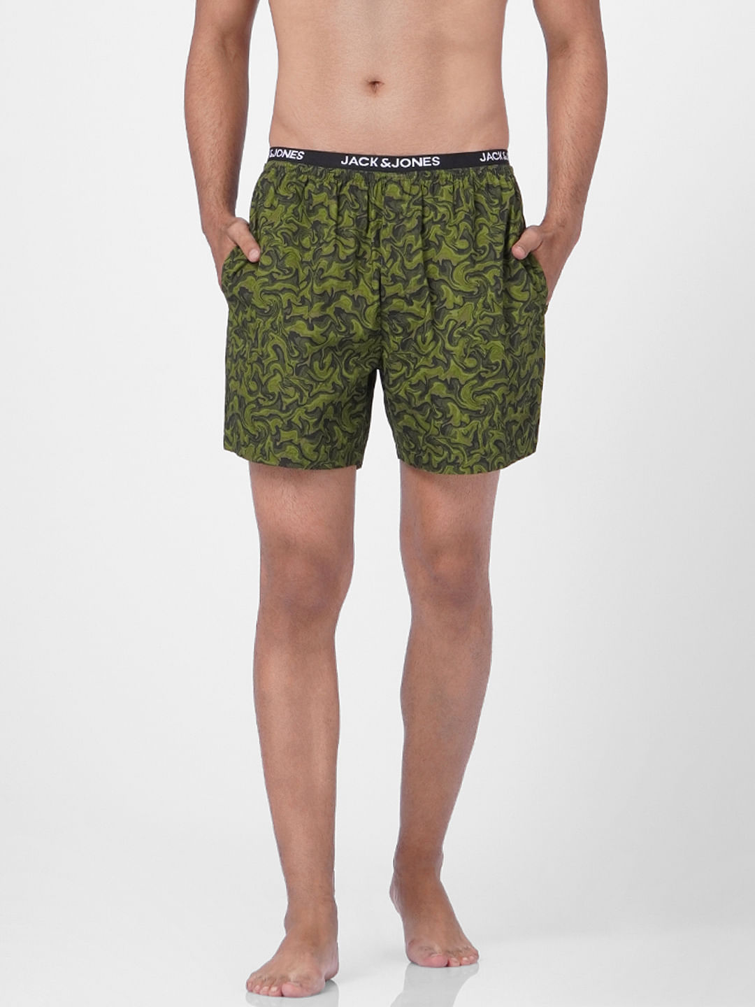 Green Printed Boxers