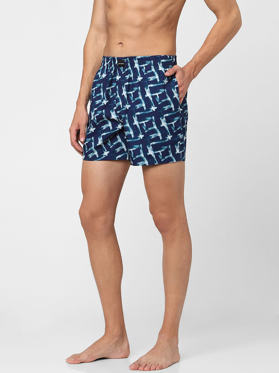 Blue Printed Boxers
