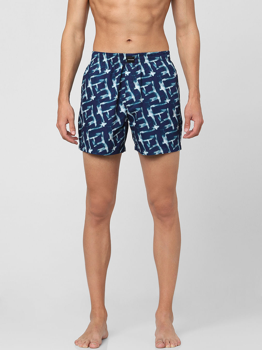 Blue Printed Boxers