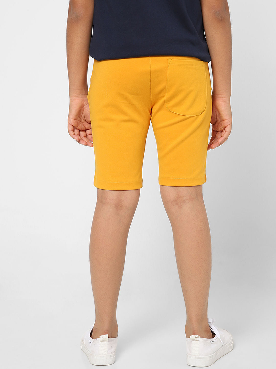 BOYS Yellow Low Rise Sweatshorts