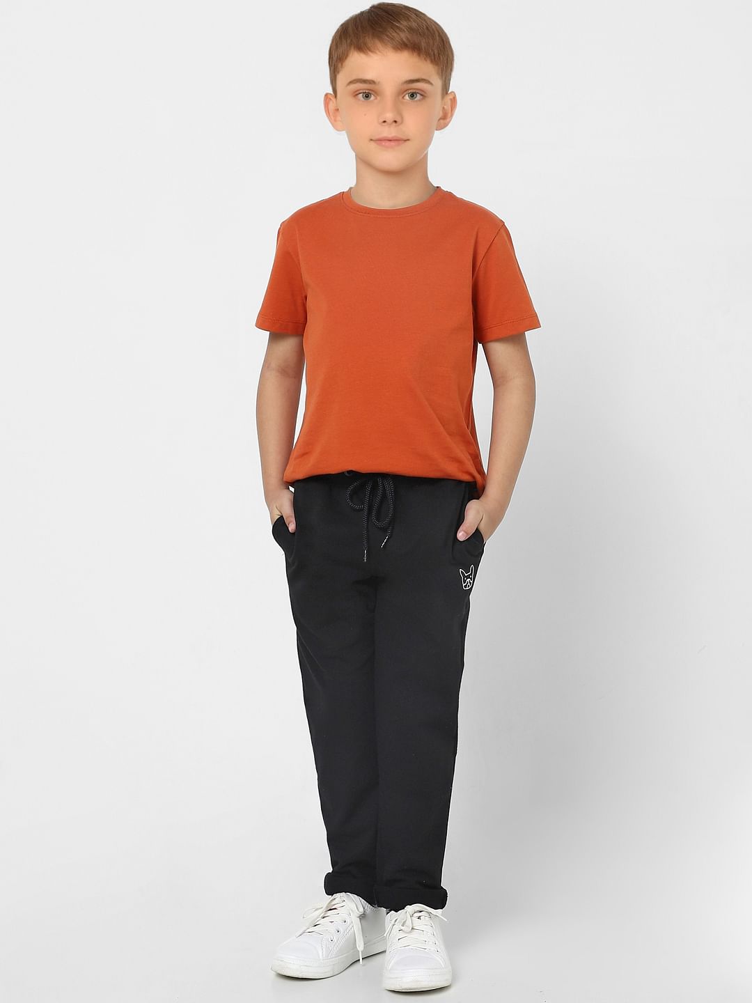 Boys Black Sweatpants - 4/5Y
