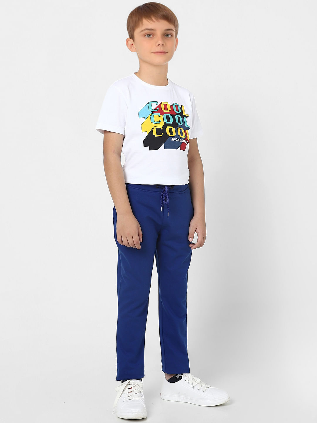 Boys Blue Sweatpants - 4/5Y