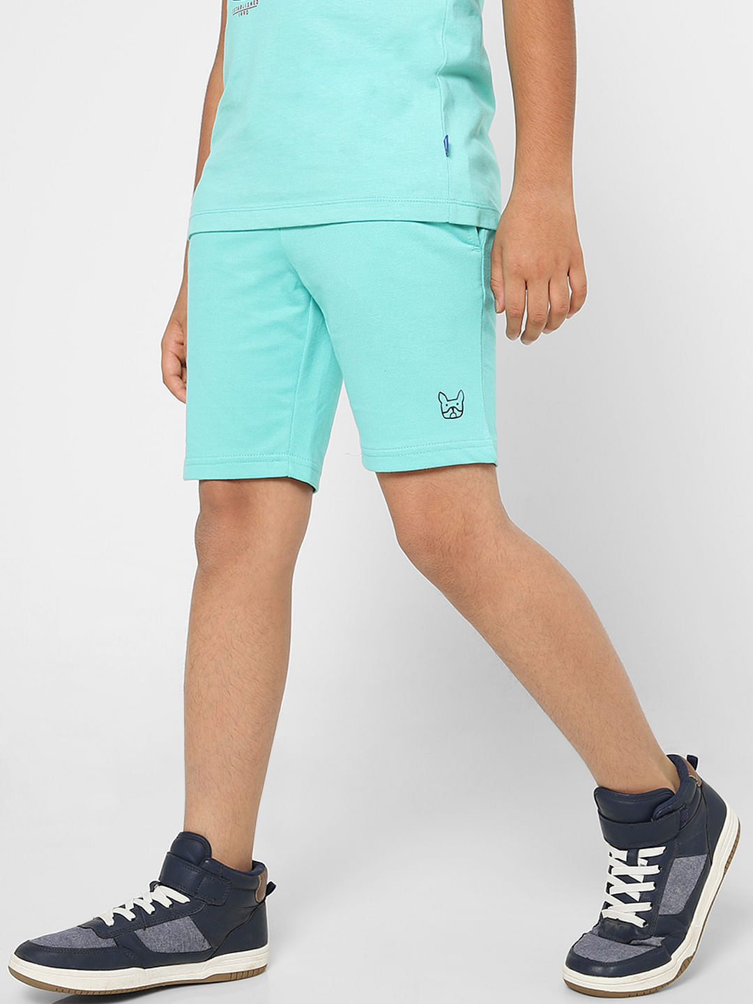 BOYS Blue Low Rise Sweatshorts