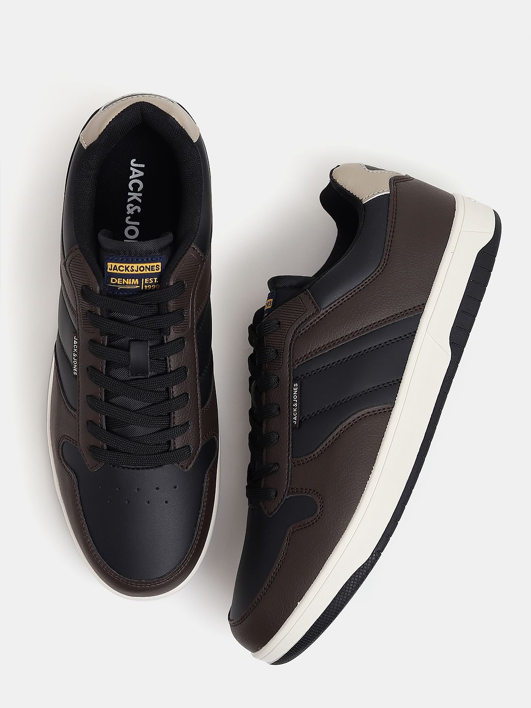 Dark Brown Lace Up Sneakers