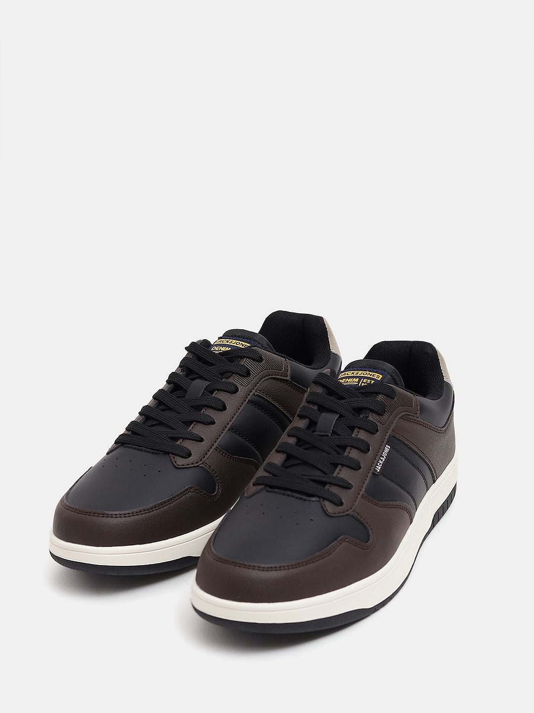 Dark Brown Lace Up Sneakers