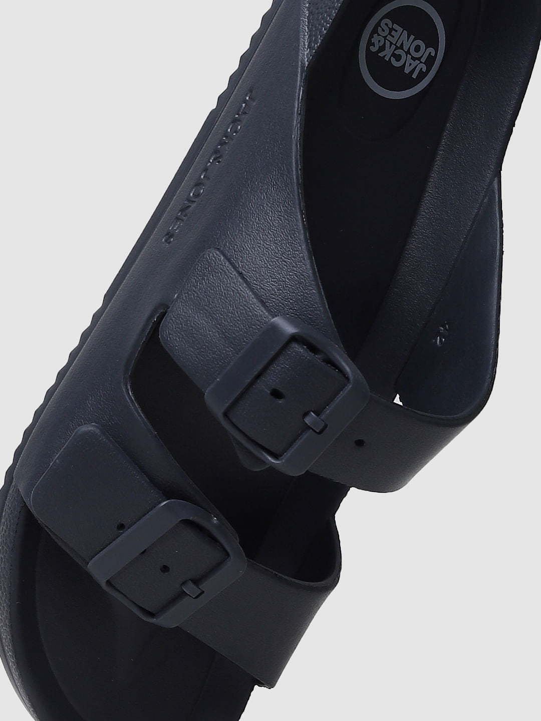 Black Moulded Sandals