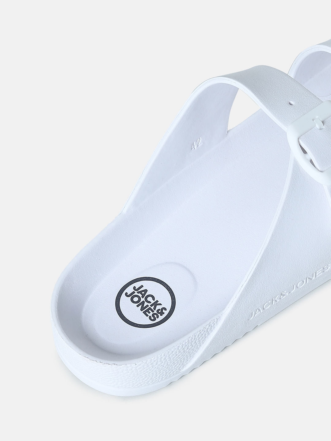 White Moulded Sandals