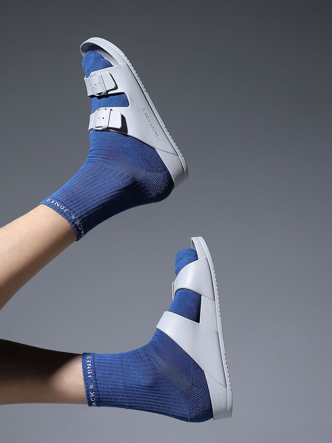 Grey Moulded Sandals