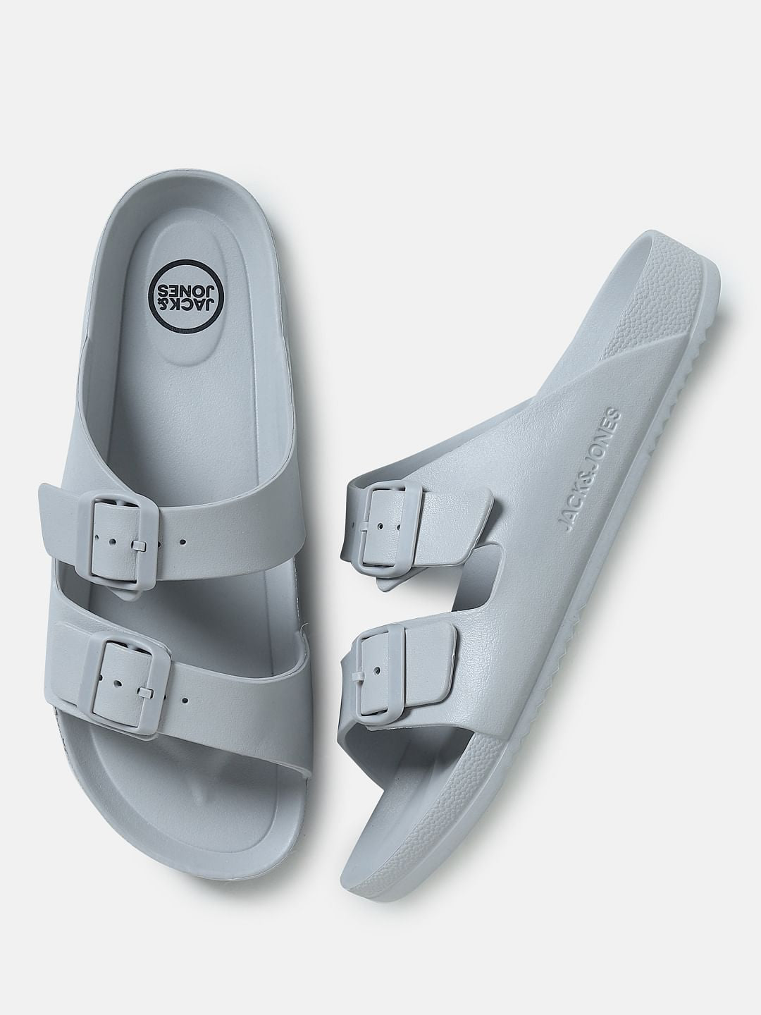 Grey Moulded Sandals