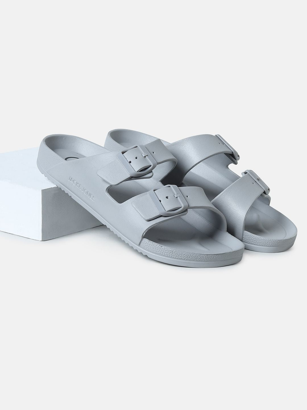 Grey Moulded Sandals