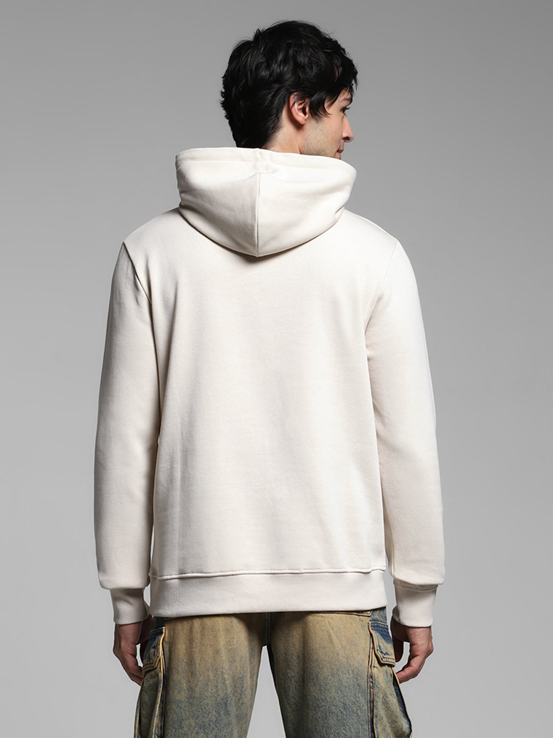 Beige Hooded Sweatshirt