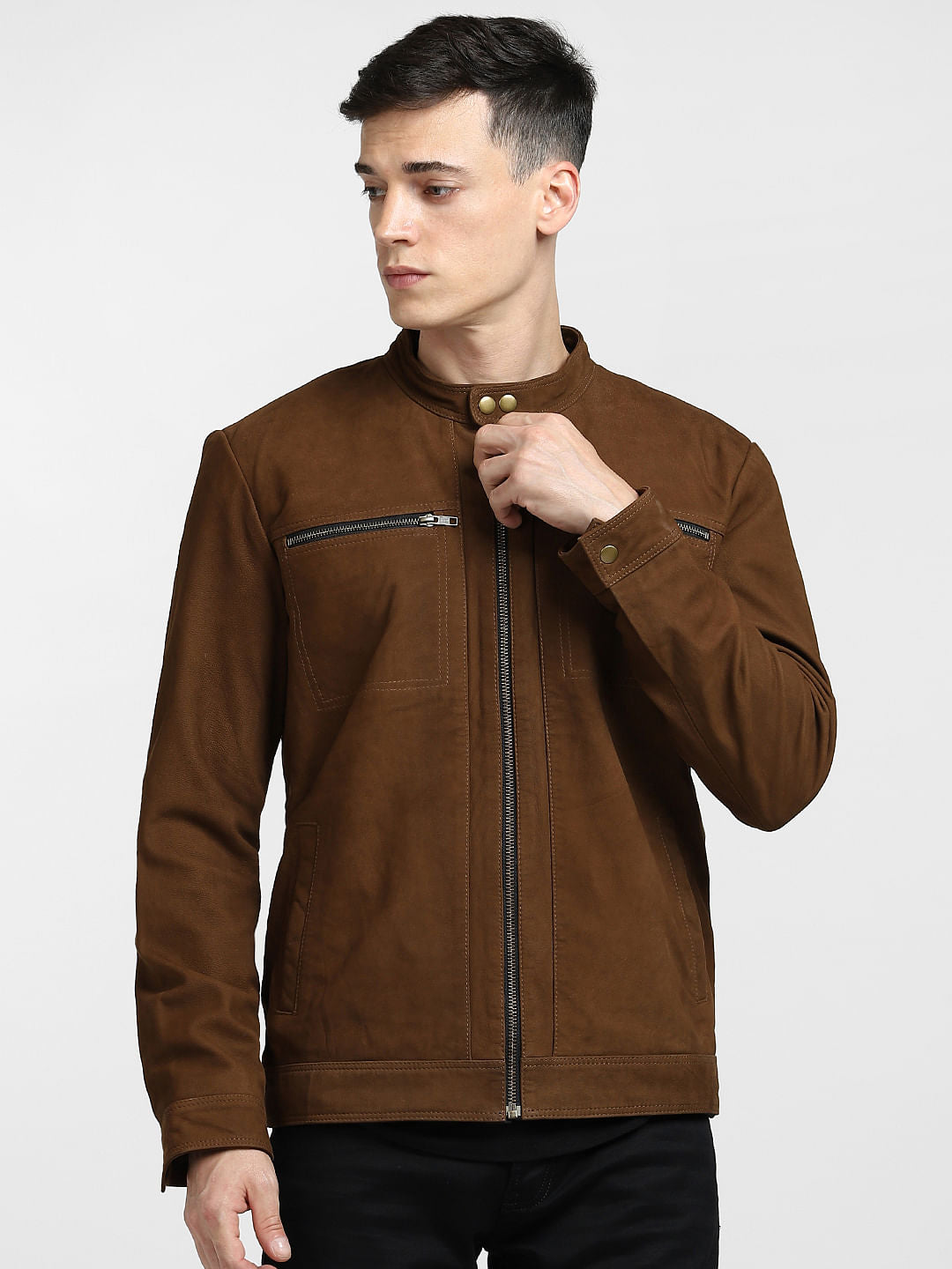 Light Brown Leather Jacket