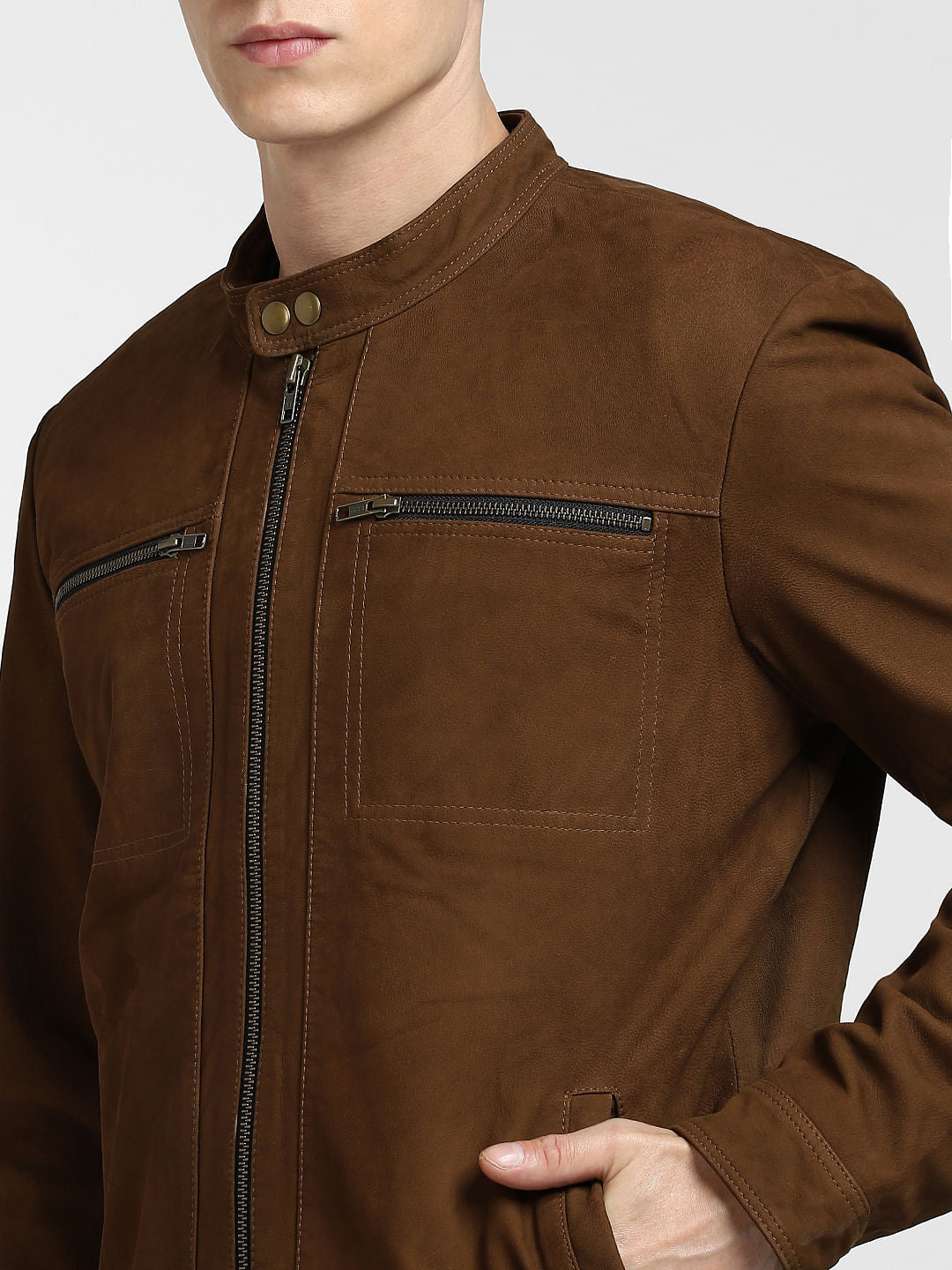 Light Brown Leather Jacket