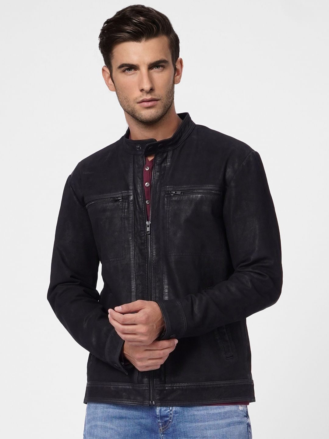 Black Suede Leather Jacket
