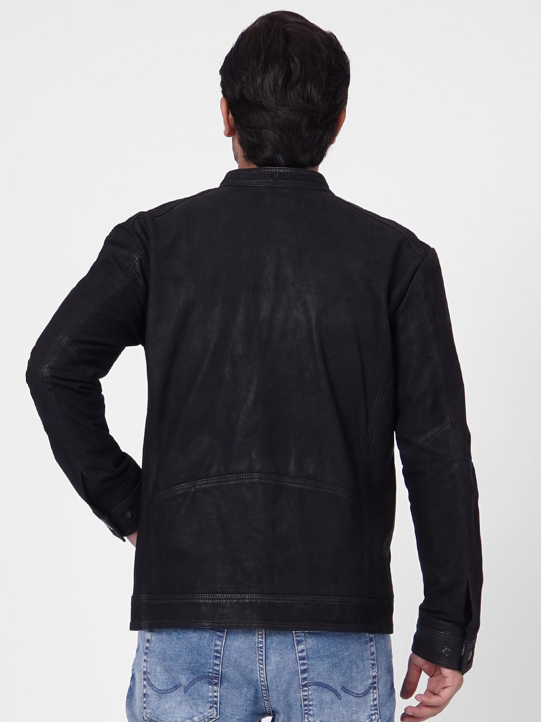 Black Suede Leather Jacket