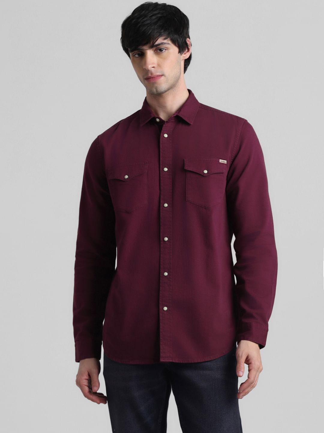 Maroon Full Sleeves Shirt