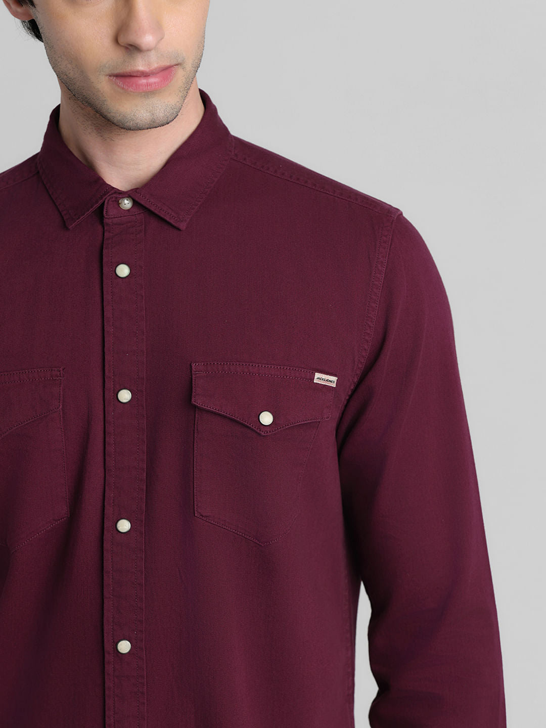Maroon Full Sleeves Shirt