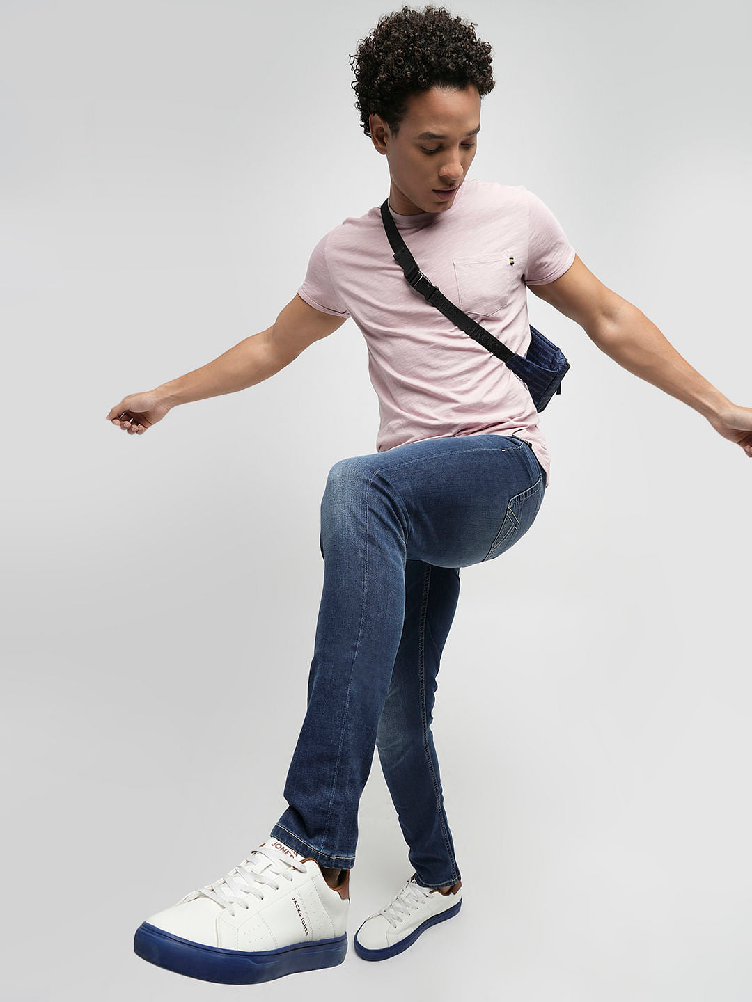 PRODUKT by JACK&JONES Dark Blue Mid Rise Slim Jeans - 28
