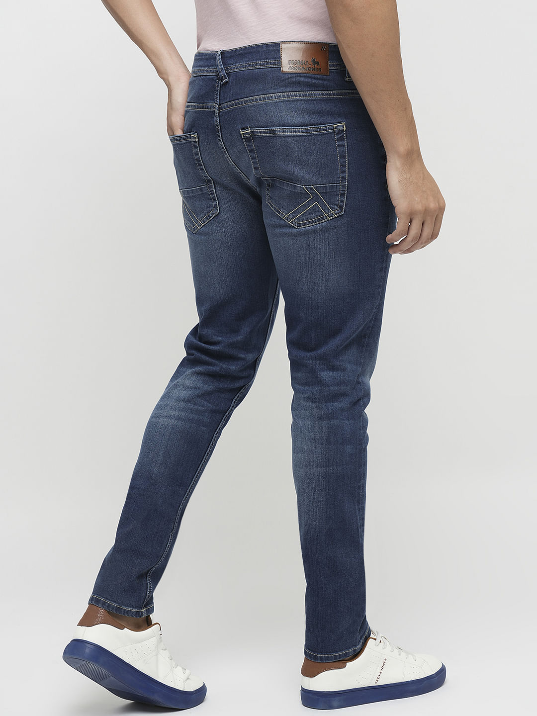 PRODUKT by JACK&JONES Dark Blue Mid Rise Slim Jeans